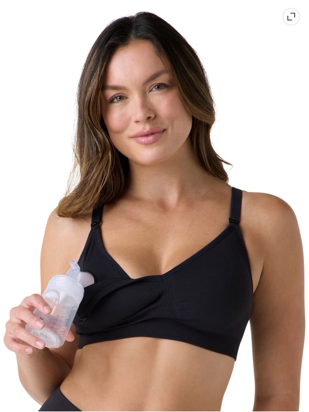 BRAND NEW Ingrid & Isabel Black Seamless Nursing &Pumping Bra(See Chart)